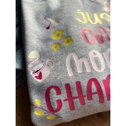 Sweat-shirt "Just one more chapter" – Motif printanier