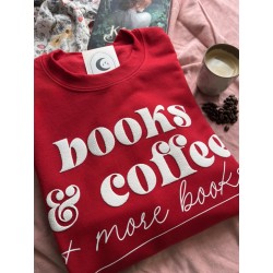 Sweat-shirt Books & Coffee 1