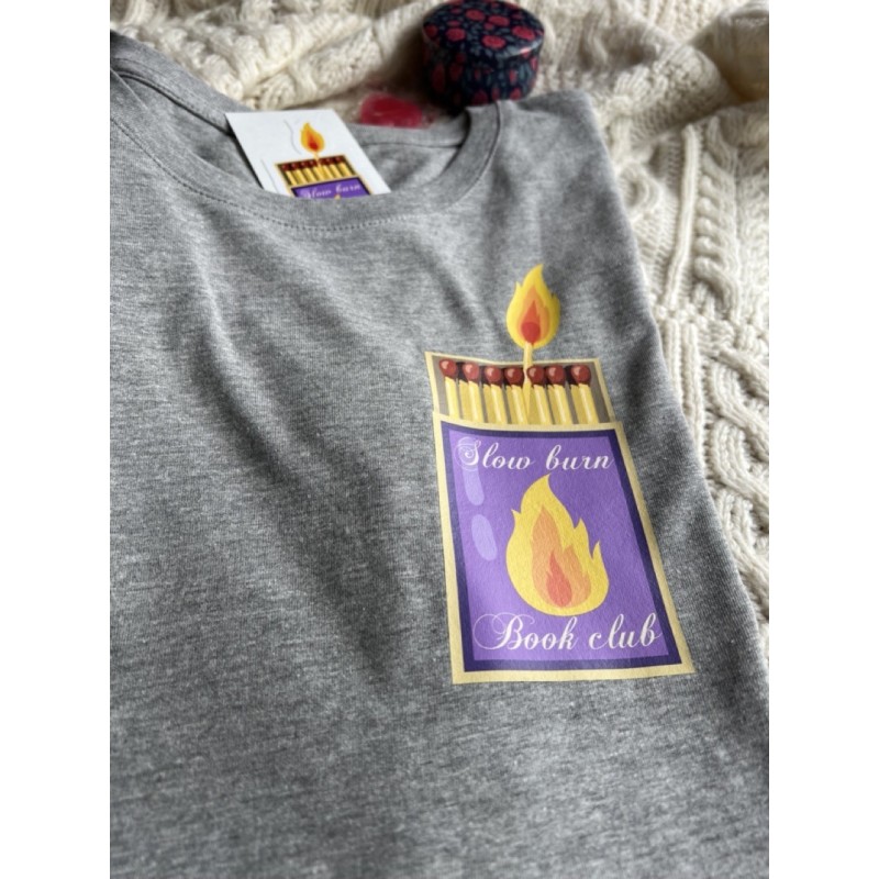 Tee-shirt oversize Slow burn book club 1
