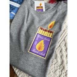 Tee-shirt oversize Slow burn book club 4