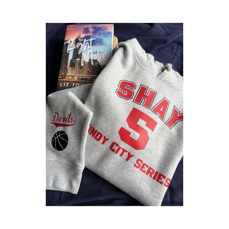 DESTOCKAGE - Sweat-shirt à capuche Shay - coupe droite - XL
