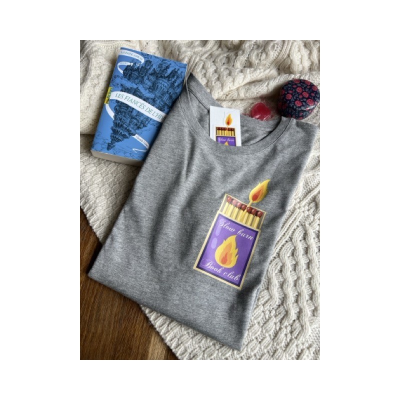 DESTOCKAGE - Tee-shirt Slow burn book club - Taille L