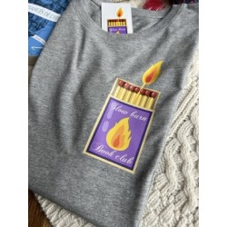 DESTOCKAGE - Tee-shirt Slow burn book club - Taille L