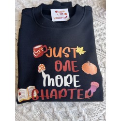 Sweat-shirt "Just one more chapter" – Motif automnale